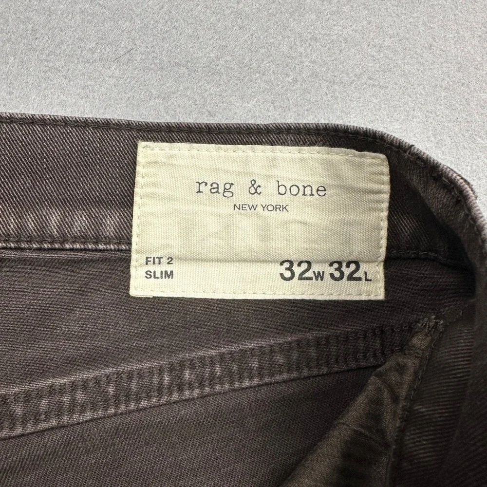 Rag & Bone Fit 2 Slim Jeans Mens 32x32 Toffee Brown MED23F1223L6TO Denim Pants